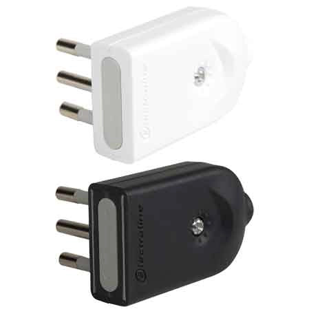 SPINA MOBILE ORIENTABILE 10A 2P+T - Grigio - ELECTRALINE