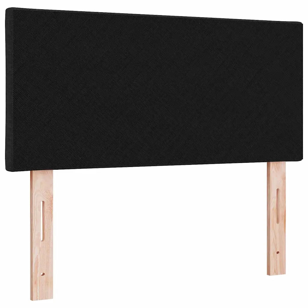 Testiera-Testata-Testiera Decorativa Nero 100 cm Pelle Sintetica 585197