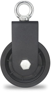 Apparecchio di fitness a catena per corde e palestra, 90 mm, capacità di sollevamento 160 kg, nero - 1 pezzo