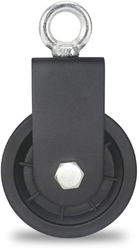 Apparecchio di fitness a catena per corde e palestra, 90 mm, capacità di sollevamento 160 kg, nero - 1 pezzo