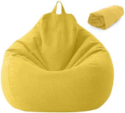 Zaino a forma di palla per bambini e adulti - Palla a forma di fagiolo gialla 100 x 120 cm