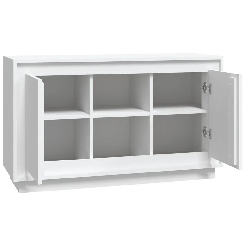 Credenza-Buffet-Armadio da cucina Bianca 102x35x60 cm in Legno Multistrato