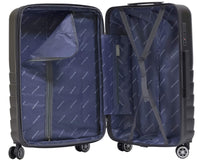 Trolley Valigia Media Rigida in ABS 4 Ruote TSA Ravizzoni Titanio Grigio