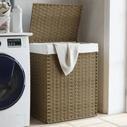Cesto Portabiancheria con Coperchio 46x33x60 cm Polyrattancod mxl 133374