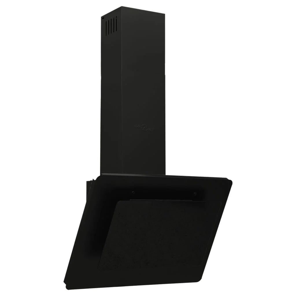 Cappa a parete da 60 cm in acciaio inox e vetro temperato nero 02_0005844