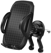 Supporto per Telefono Auto Regolabile - Supporto per Telefono Auto con Ventilazione - Supporto per Telefono Auto con Testa Sferica - Beugel per Telefono per Auto - Nero - 360° Girevole - Supporto per Auto per Telefono