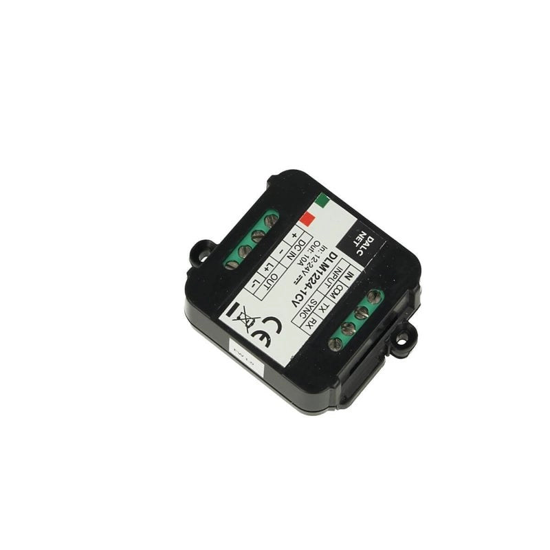 DLM1224-1CV Led Dimmer Master Slave Amplificatore PWM 12V 24V 10A Pulsante N.O. 0/1-10V Potenziometro