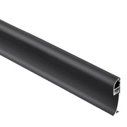 Trade Shop - 5pz Profilo Angolare Nero Luce Indiretta Alluminio Per Strisce Led A Superficie 2mt Al-34 -