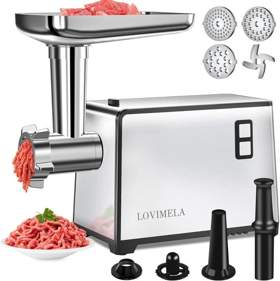 Elettrodomestico per macinatura carne 2500W con accessorio per creazione di polpette