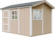 Casetta da giardino di qualit? premium 8,68 m² - H252x250x412 cm - Timbela M914-TERRA BROWN