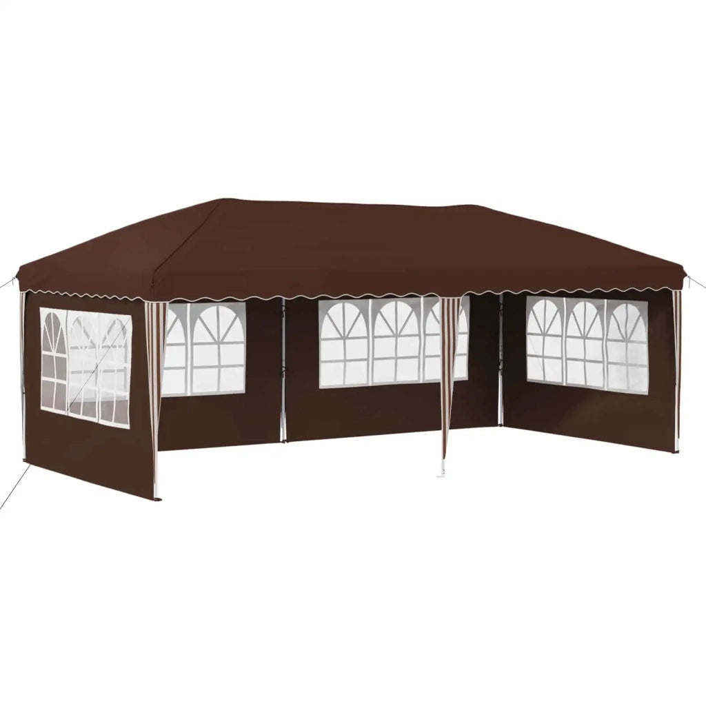 Tenda per feste a pop-up 575 x 289 x 245 cm Marrone 42019797