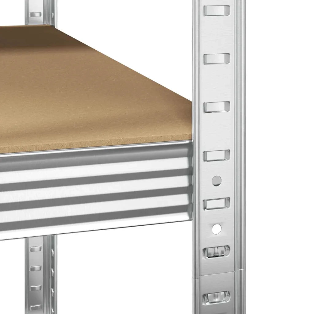 Mensola angolare Argento 90 x 90 x 198 cm Legno multistrato CFW7751382