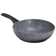 Aeternum, Wok Petra, 28 cm, Antiaderente, Nero Grigio