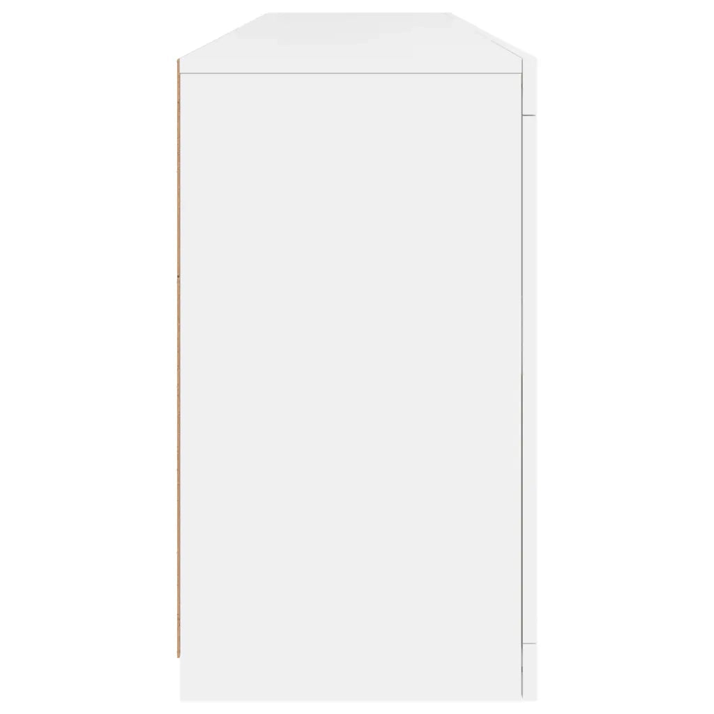 Credenza con Luci LED Bianca 164x37x67 cm 3209051