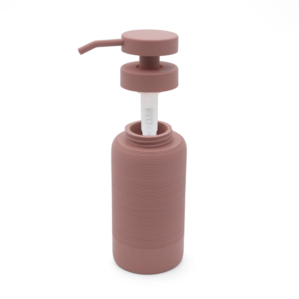 Set accessori bagno 4 pezzi in poliresina terracotta Marica