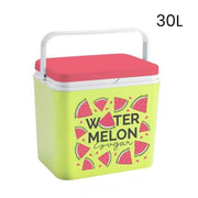 Trade Shop - Frigo Portatile Borsa Termica Fantasia Anguria 30l Campeggio Estate Spiaggia -