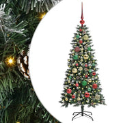 Albero di Natale Artificiale-Albero Natalizio con 150 LED Verde 120 cm 417048