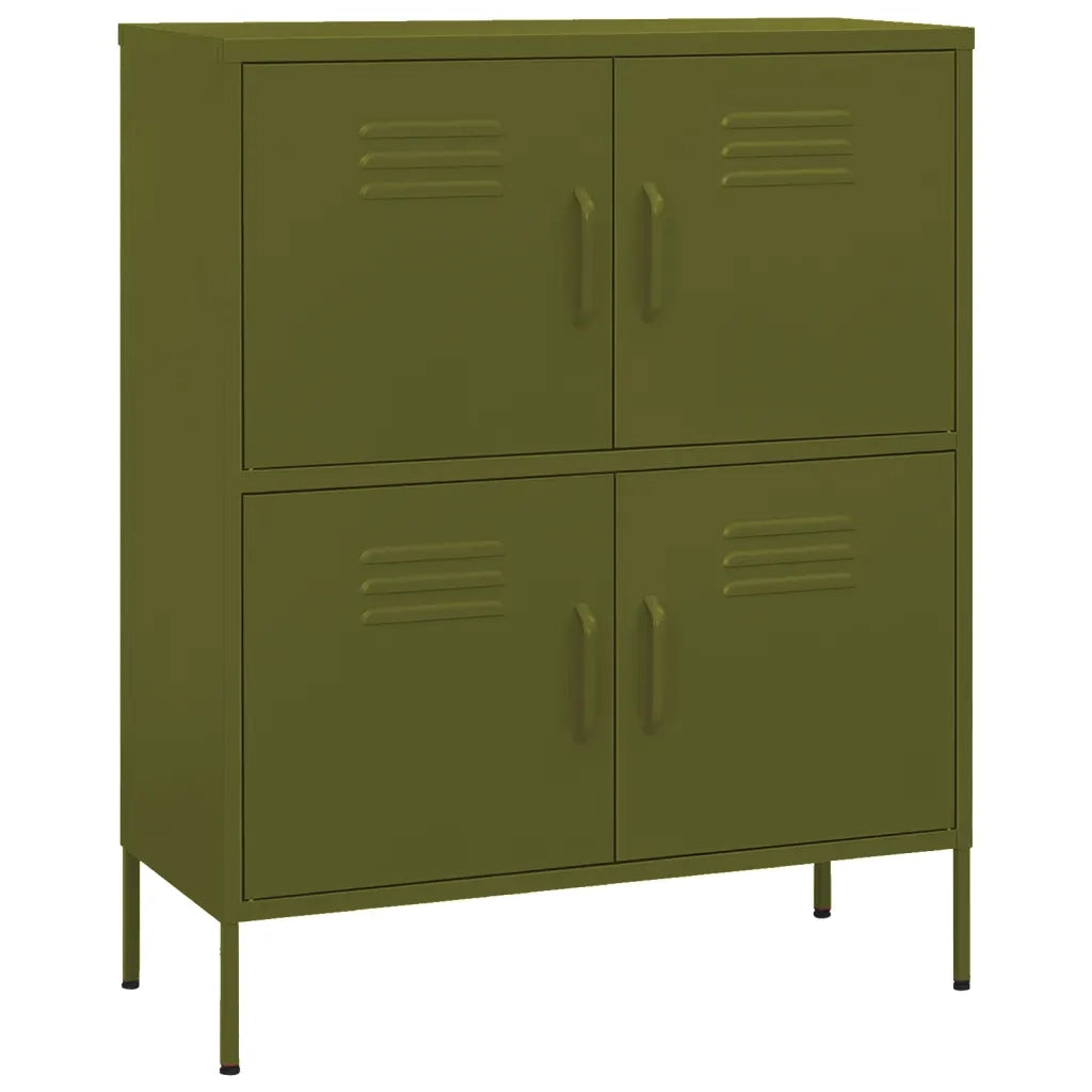 Armadietto Verde Oliva 80x35x101,5 cm in Acciaio cod mxl 49012