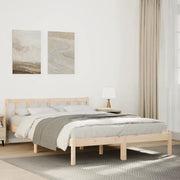 Letto Extra Lungo senza Materasso-Struttura Letto 140x220cm Legno Massello Pino