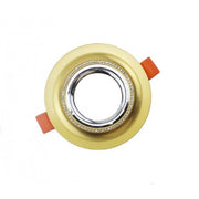 Trade Shop - Porta Faretto Rotondo Ad Incasso Con Brillantini Gu10 Foro 75mm Argento Oro P25 - Oro
