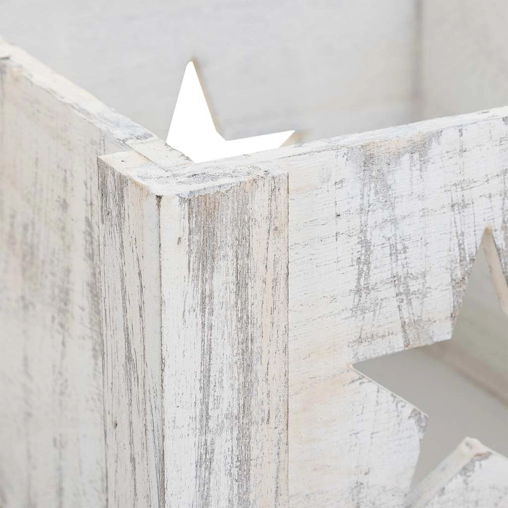 Cesto in legno bianco 16,5x16,5x15h