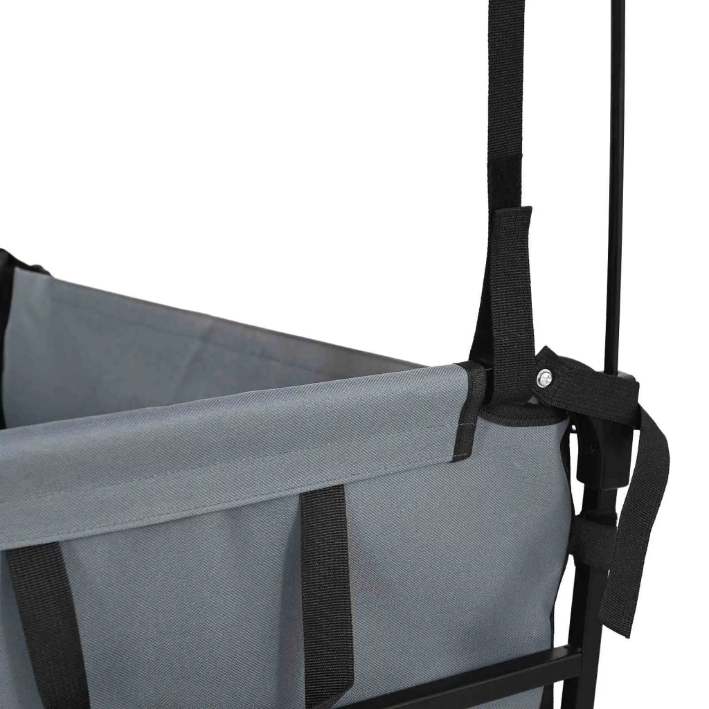 Carrello a Mano Pieghevole Grigio 105 x 56.5 x 116 cm 42020664