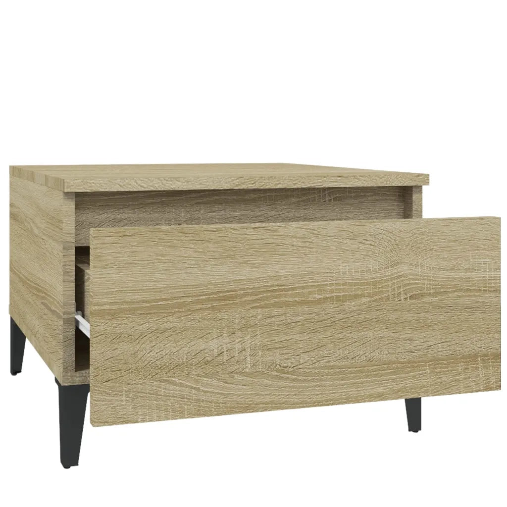 Tavolini 2pz Rovere Sonoma 50x46x35 cm in Legno Multistrato cod mxl 26491