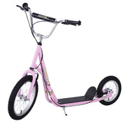 Monopattino per Bambini dai 5 Anni ¨C Xylo ¨C Ruote Grandi Manubrio Regolabile Freni Cavalletto Rosa