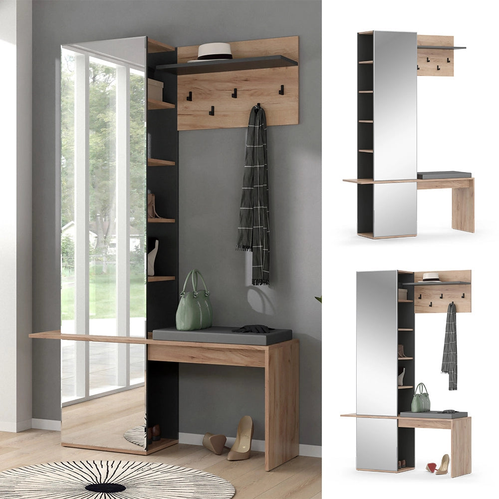 Vicco Armadio da ingresso Quercia dorata 120 x 190 cm