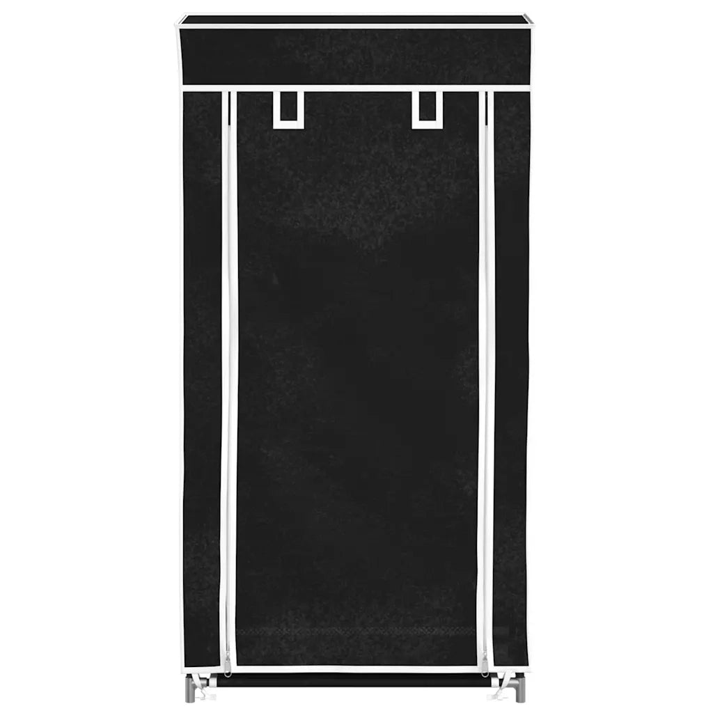 Scarpiera in Tessuto Richiudibile 58 x 28 x 106 cm Nera cod mxl 46286