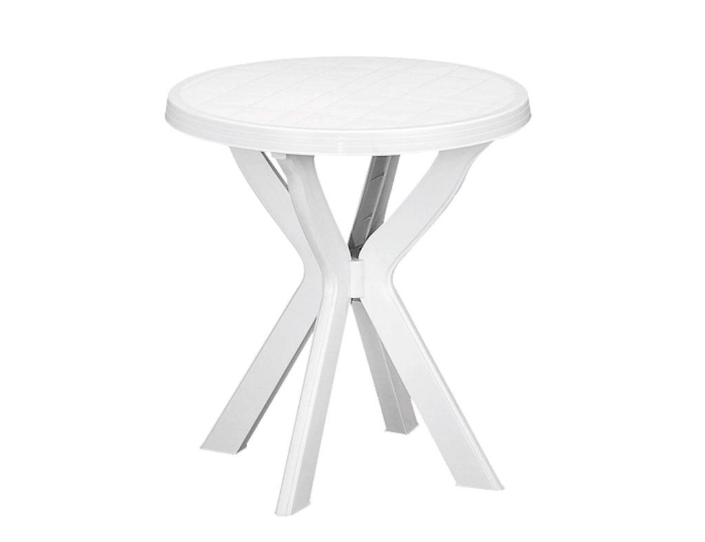 Pengo 1752700 Tavolo Tondo Don in Resina Bianco, Cm 70 x 72 H