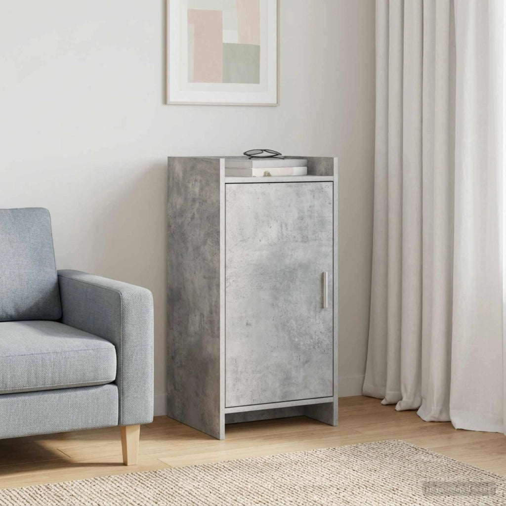 Credenza Grigio Cemento 40 x 36 x 80 cm Legno ingegnerizzato 8011054