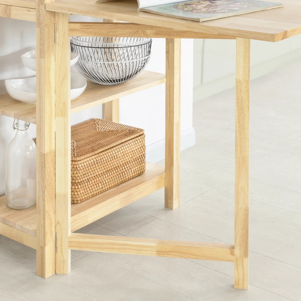 Tavolo Cucina Piccolo Tavolo da Cucina Allungabile Tavolino da Pranzo Credenza Scaffale tavolini pieghevoli FWT70-N