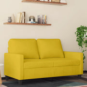 Divano a 2 Posti giallo 120 cm in Velluto 359195