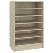 Scarpiera mobiletto portascarpe mobile per ingresso/corridoio/soggiorno legno Sonoma 60 x 35 x 92 cm marrone legno ingegnerizzato 02_0021718