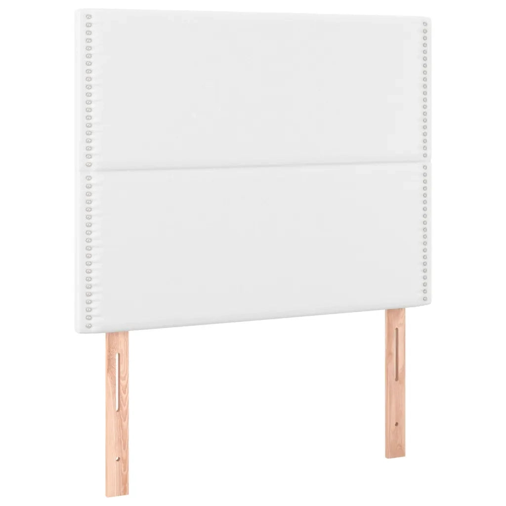 Testiera a LED Bianco 100x5x118/128 cm in Similpelle 3122369