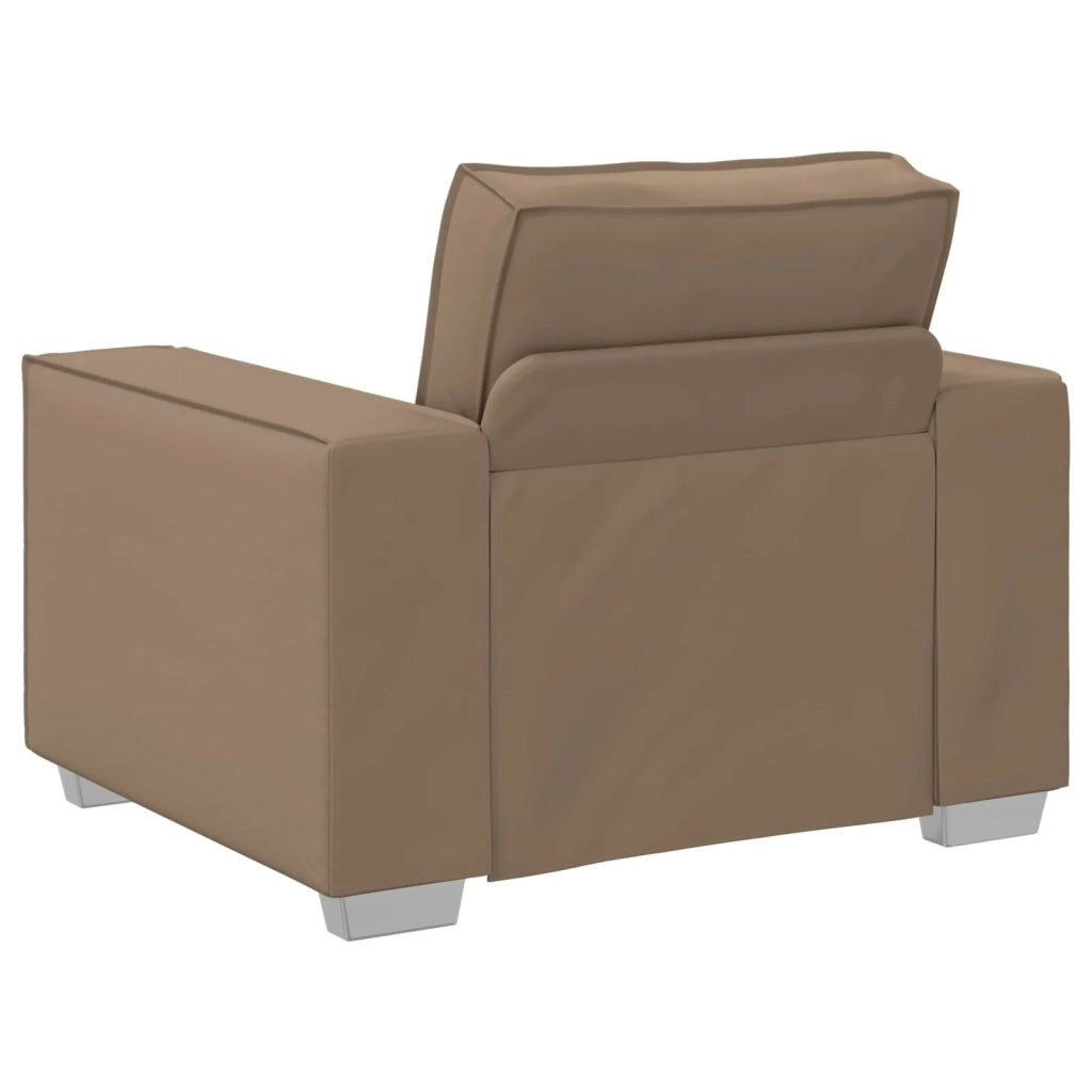 Poltrona Sofa Cappuccino 100 cm Pelle Sintetica 4105043
