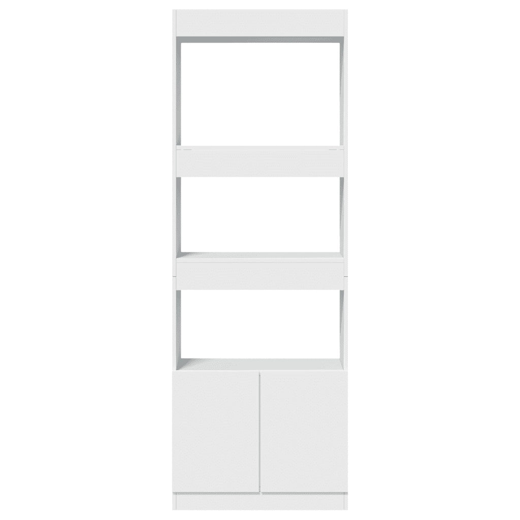 Credenza-Buffet-Armadio da cucina Bianca 63x33x180 cm in Truciolato