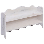 Appendiabiti a Muro Bianco 50x10x30 cm in Legno CFW1653585