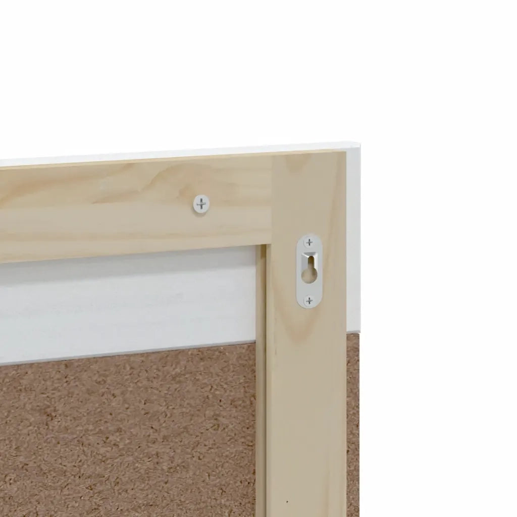 Set Mobili da Bagno 2 pz BERG Bianco in Legno Massello di Pino