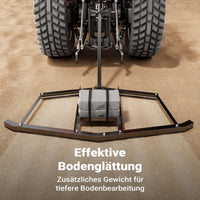 Erpice livellatore prato terreno per trattori compatti 190x98 cm Telaio fisso di livellamento