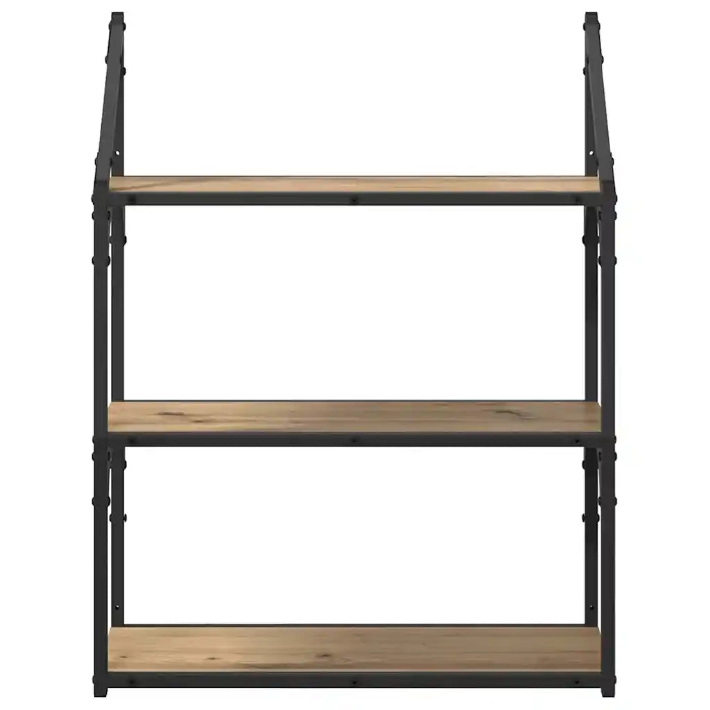 Scaffale da parete Rovere artigianale 60 x 21 x 78,5 cm