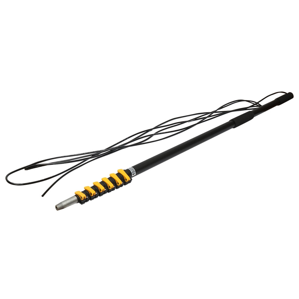 Sistema di pulizia con pompa 12-24-220V e braccio spazzola telescopico max 8,5M per pannelli solari fotovoltaici