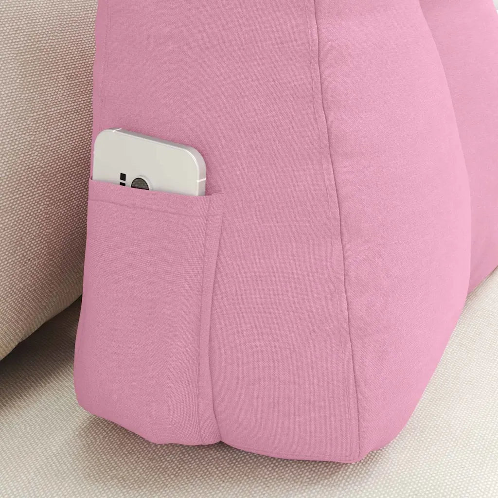 Cuscino per Schiena Rosa 60 x 24 x 50 cm Tessuto