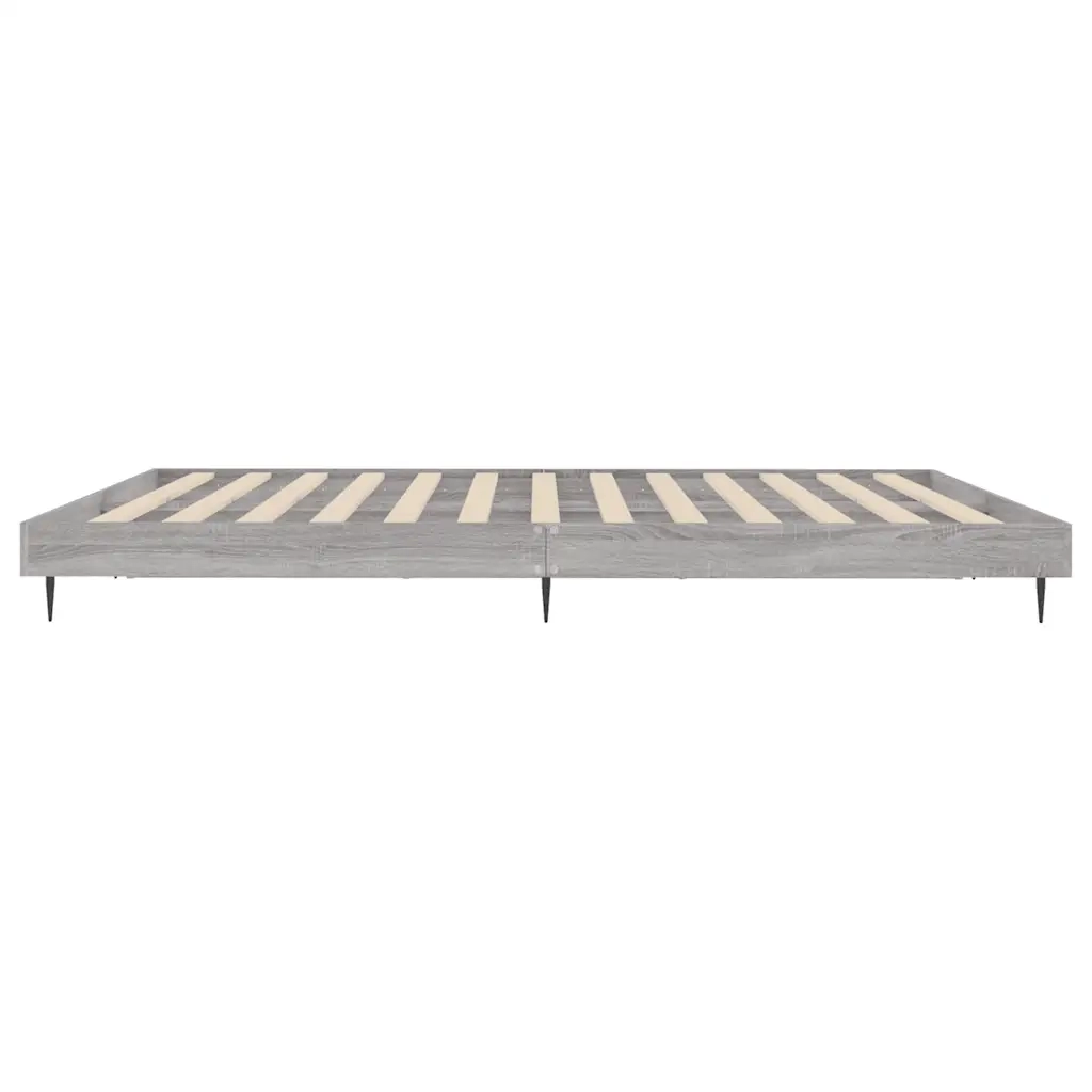 Giroletto-Struttura Letto Grigio Sonoma 140x200 cm in Legno Multistrato 804551