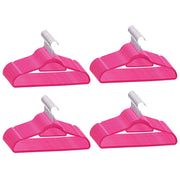 Set Appendiabiti 100 pz Antiscivolo Rosa in Velluto CFW9976585