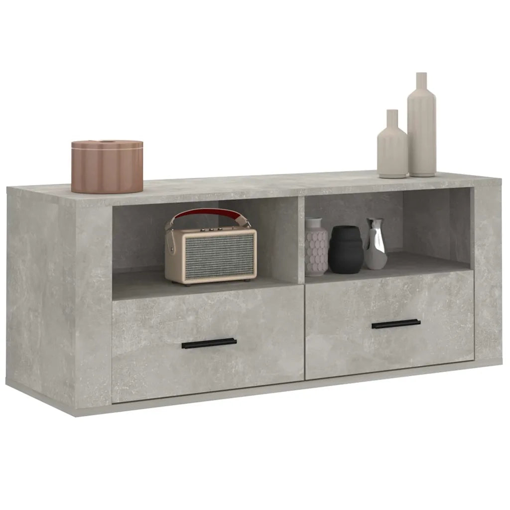 Mobile per TV Grigio Cemento 100x35x40 cm Legno Multistrato cod mxl 26520