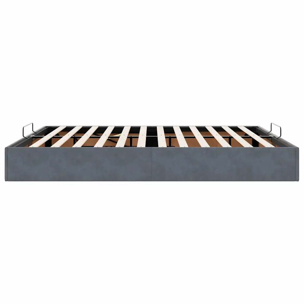 Struttura Letto Pouf senza Materasso 200x200 cm in Velluto 3310986