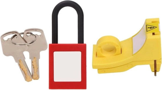 Circuito di Interruzione Miniaturo, 38mm Slot in Nylon per Isolazione Elettrica e Kit di Blocco con Funzioni di Sicurezza