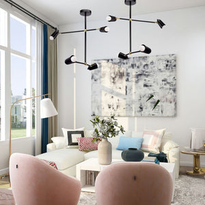 Lampada APP1708-4CP Black + Gold